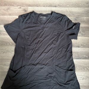 FOCUS Professional‎ Scrub Top V Neck Short Sleeve Black XL